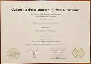 购买加州州立大学圣伯纳迪诺分校毕业证