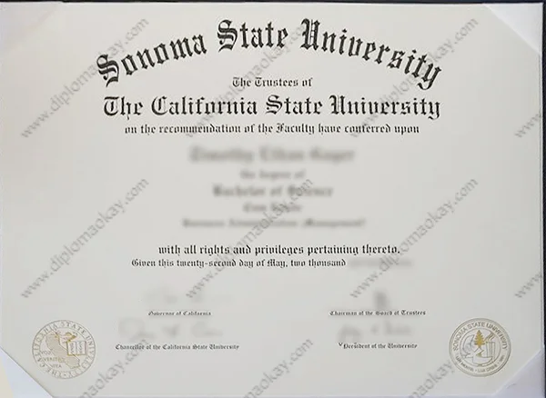 购买索诺玛州立大学毕业证