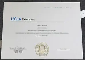 补办UCLA Extension文凭证书