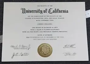 购买加利福尼亚大学河滨分校毕业证