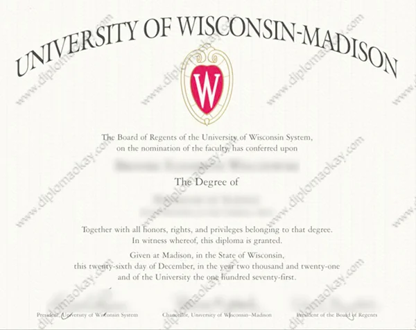 购买威斯康星大学麦迪逊分校毕业证