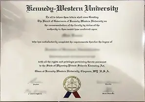 办理肯尼迪西部大学毕业证