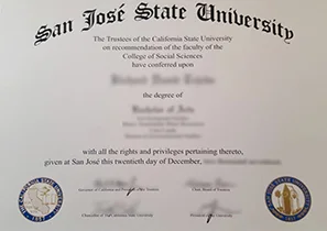 办理圣何塞州立大学毕业证