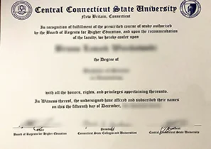 购买中央康涅狄格州立大学毕业证