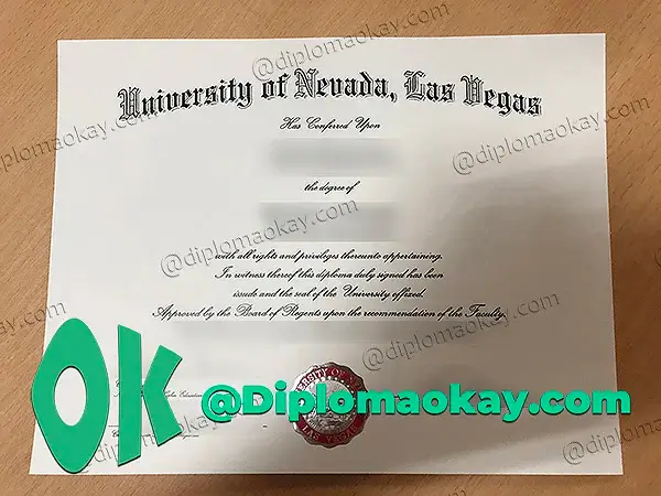 University of Nevada, Las Vegas Diploma