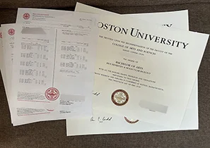 Boston University Graduation Certificate