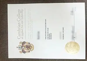 Cambrian College of Applied Arts and Technology Diplomas