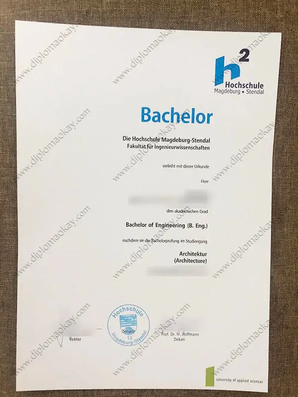 Hochschule Magdeburg-Stendal Diploma