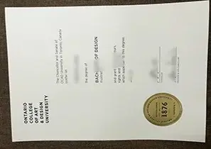OCAD University Graduation Certificate