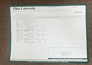 Ohio University Transcript