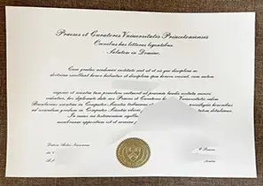 Princeton University Graduation Certificate