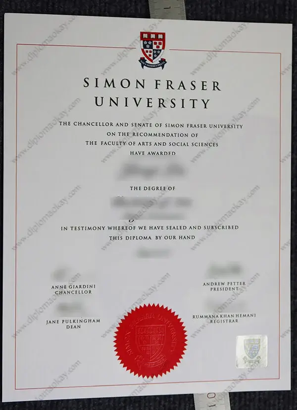 Simon Fraser University Diploma