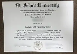 St. John’s University Graduation Certificate