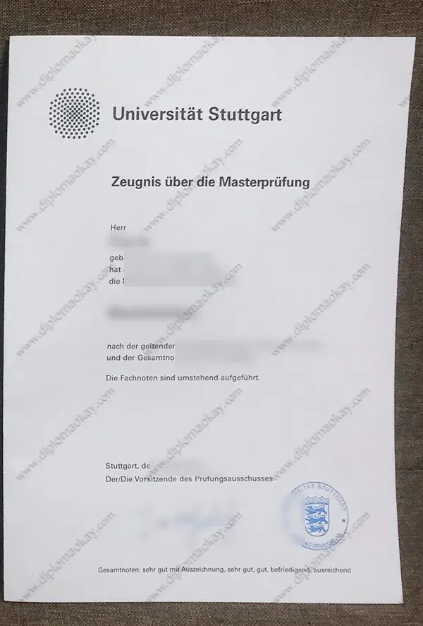 Universität Stuttgart Transkript 0