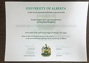 University of Alberta Certificate