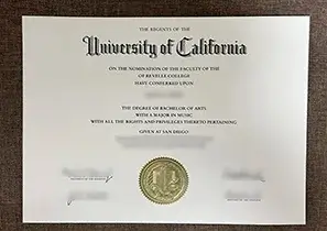 University of California, San Diego Diploma