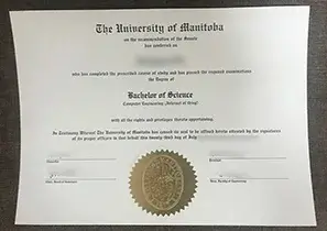 University of Manitoba Graduation Certificate