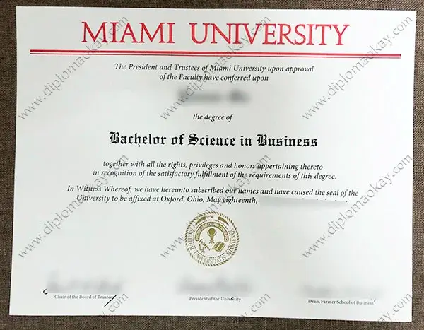 University of Miami Diploma