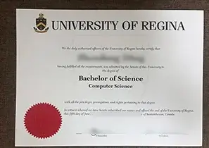 University of Regina Graduation Certificate