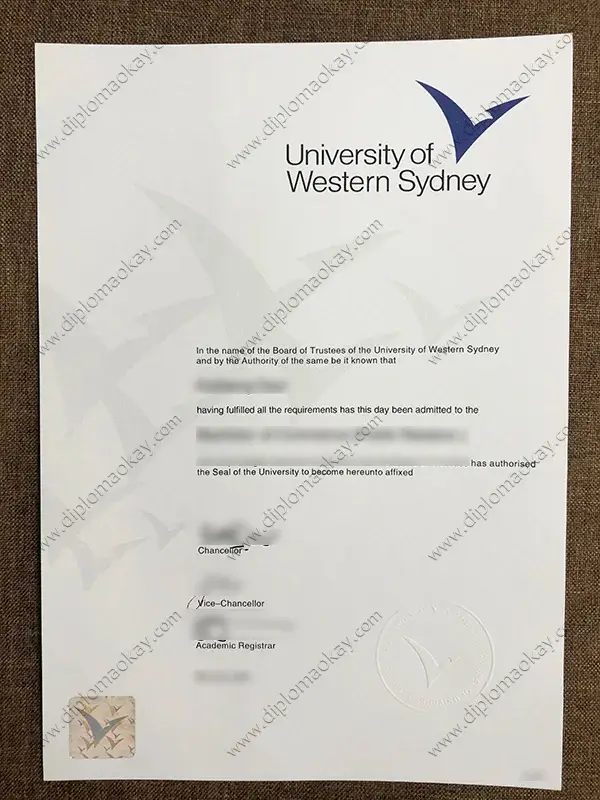 Western Sydney University diploma