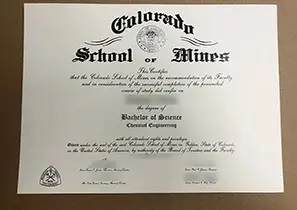 Colorado School of Mines Diploma