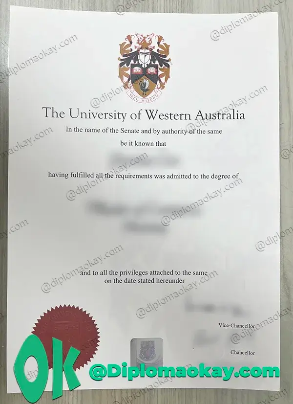 购买西澳大学毕业证