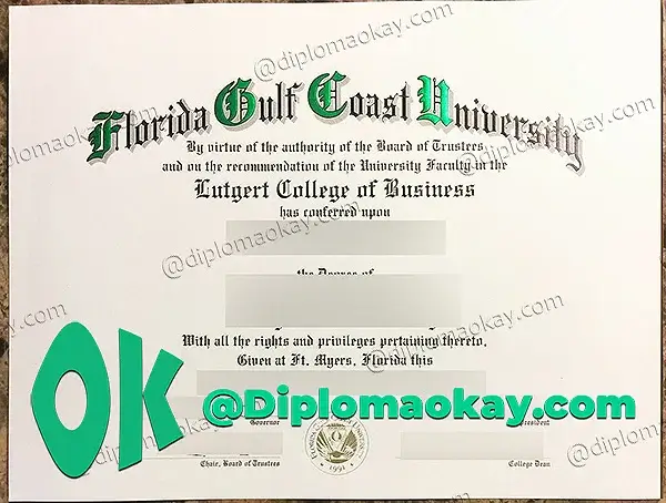办理佛罗里达海湾海岸大学文凭，购买FGCU毕业证