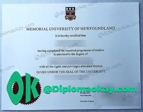 购买纽芬兰纪念大学毕业证