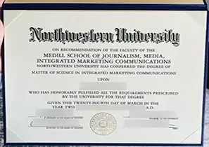 美国西北大学高仿毕业证