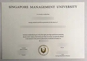 新加坡管理大学毕业证购买