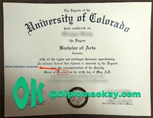 CU Boulder毕业证购买