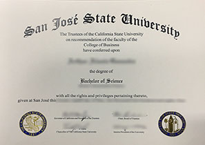 购买圣荷西州立大学毕业证