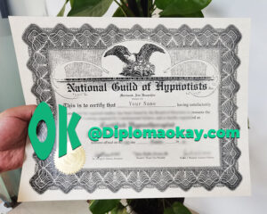 美国NGH证书制作 美国国家催眠师证书购买