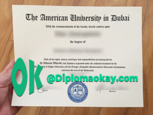 迪拜AUD毕业证购买 迪拜美国大学毕业证制作