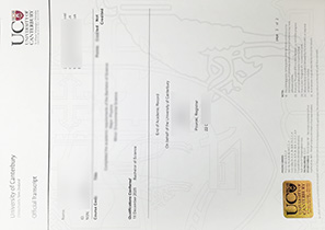 首页 10 定制坎特伯雷大学成绩单