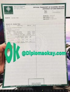 办理旧金山大学成绩单 旧金山大学成绩单制作