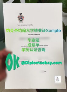 约克圣约翰大学毕业证购买